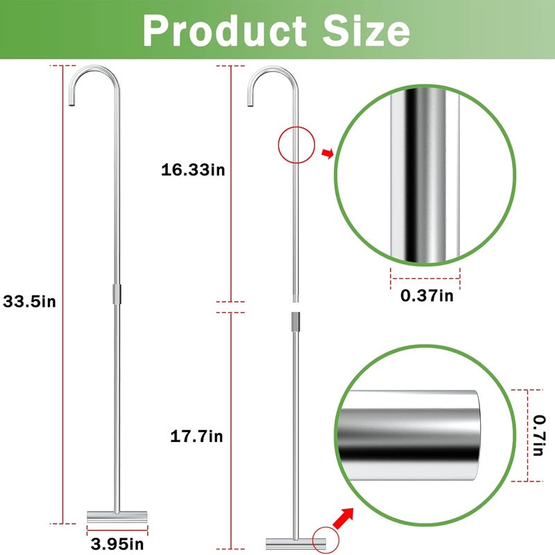 ForoGore 1 Pack 5th Wheel Pin Puller 32" Solid Steel Chrome Plated 5th Wheel Puller Heavy Duty Fifth Wheel Pin Puller - Image 4